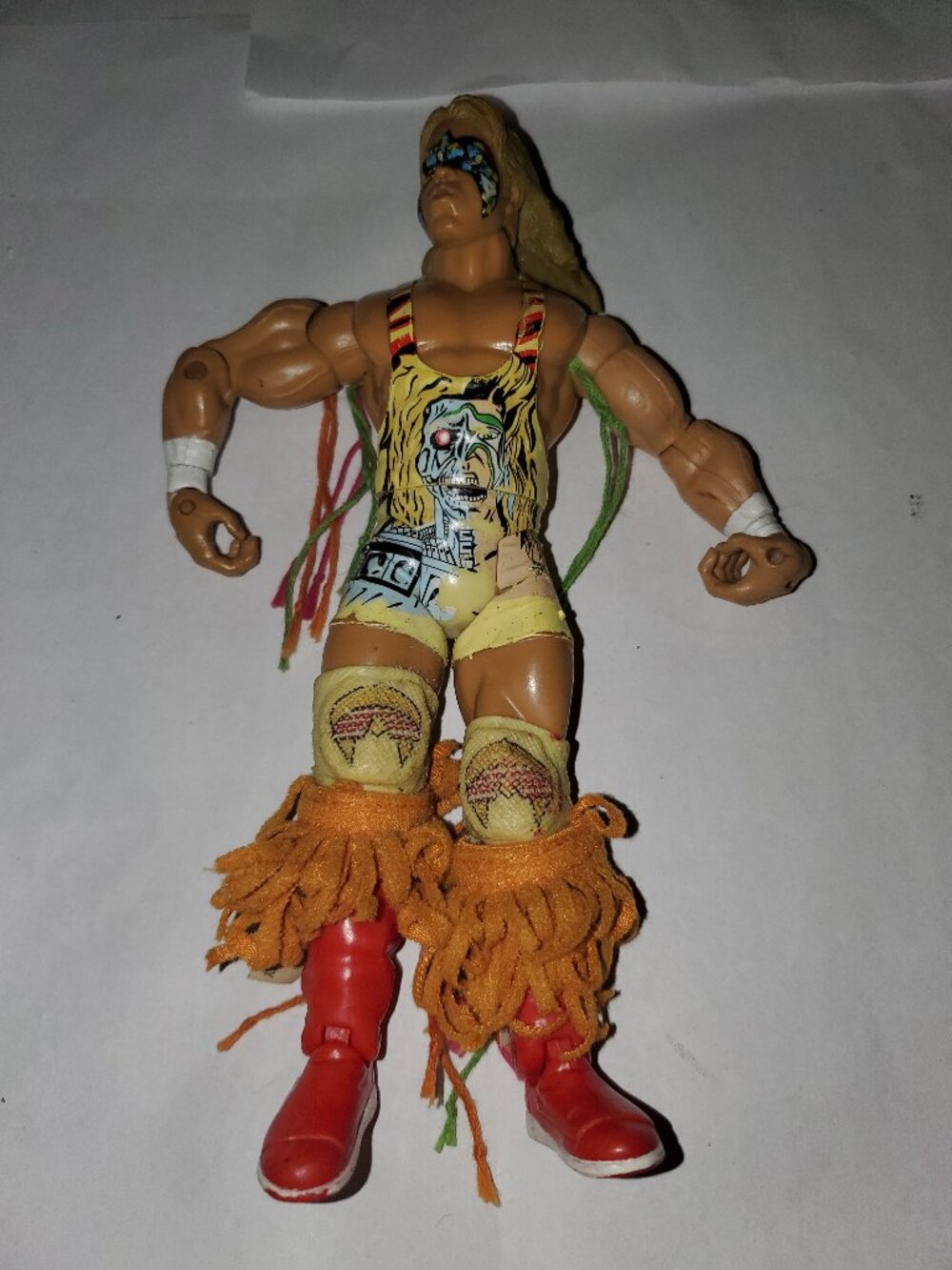 USED VINTAGE 2007 CLASSIC SUPERSTARS ULTIMATE WARRIOR ACTION FIGURE WRESTLER
